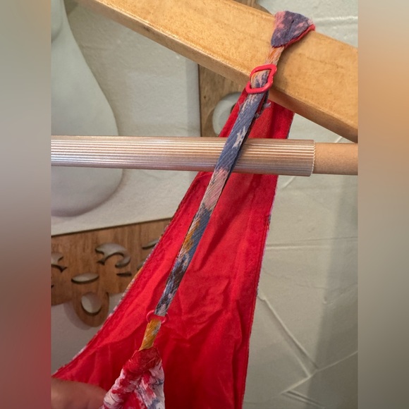 🦋Free People Juliana Tiered Flowy Abstract Chiffon Cherry Combo Maxi Dress🦋 - Picture 12 of 12